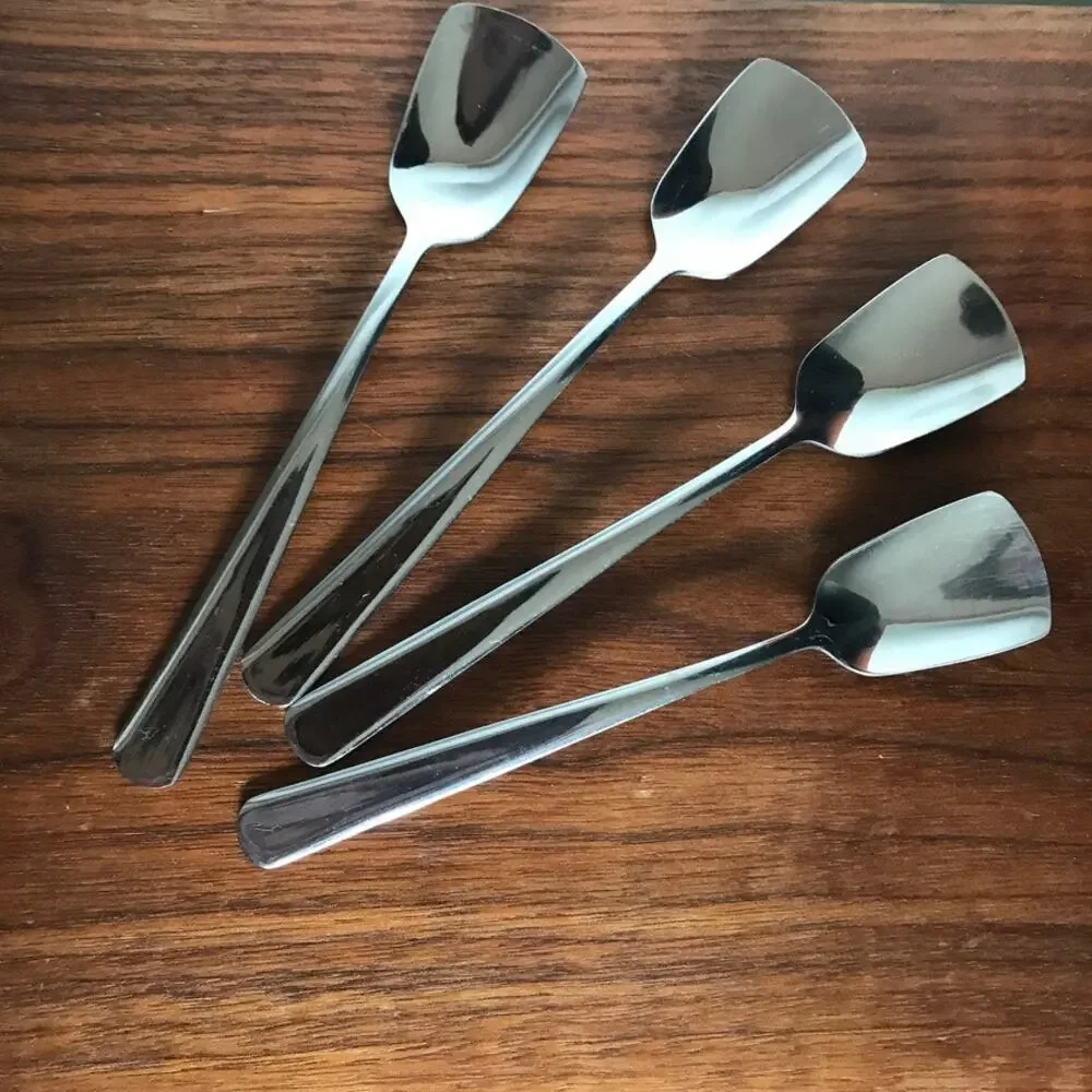 ENDURANCE set of 4 Stainless Steel Ice Cream Spades or Condiment/Sugar Spoons